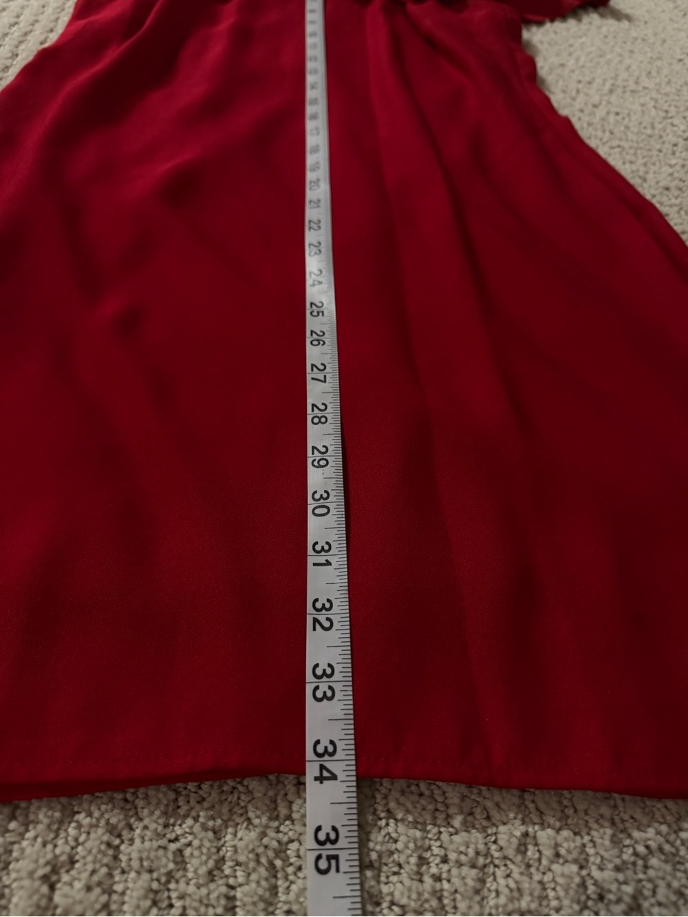 Nicole Miller New York Red Cold Shoulder
Ruffle Dress Size 10 - Picture 6 of 10